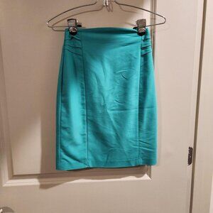 Express / Teal Pencil Skirt - Size: 00